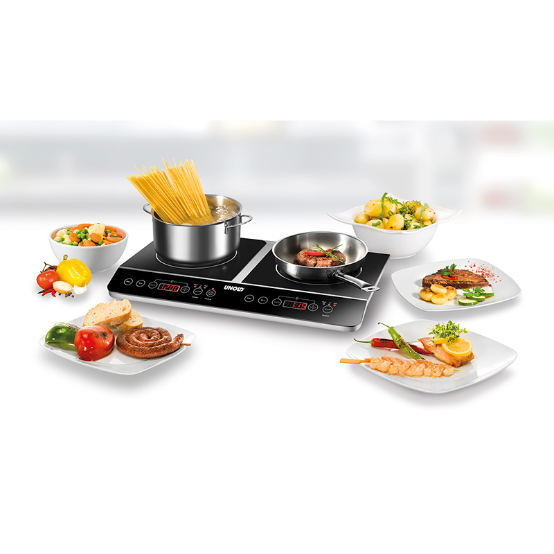 Unold 58175 kookplaat Zwart, Roestvrijstaal Aanrecht 60 cm Inductiekookplaat zones 2 zone(s) - Afbeelding 7