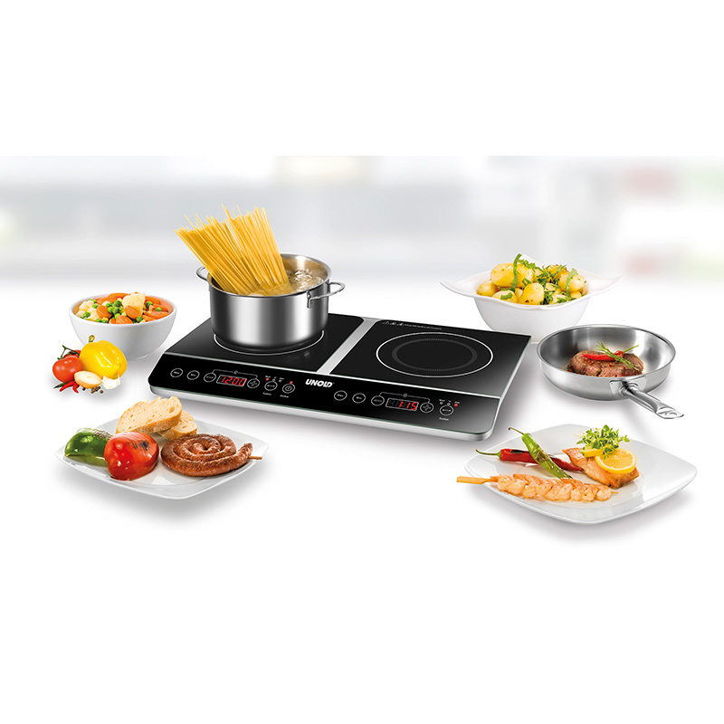 Unold 58175 kookplaat Zwart, Roestvrijstaal Aanrecht 60 cm Inductiekookplaat zones 2 zone(s) - Afbeelding 6