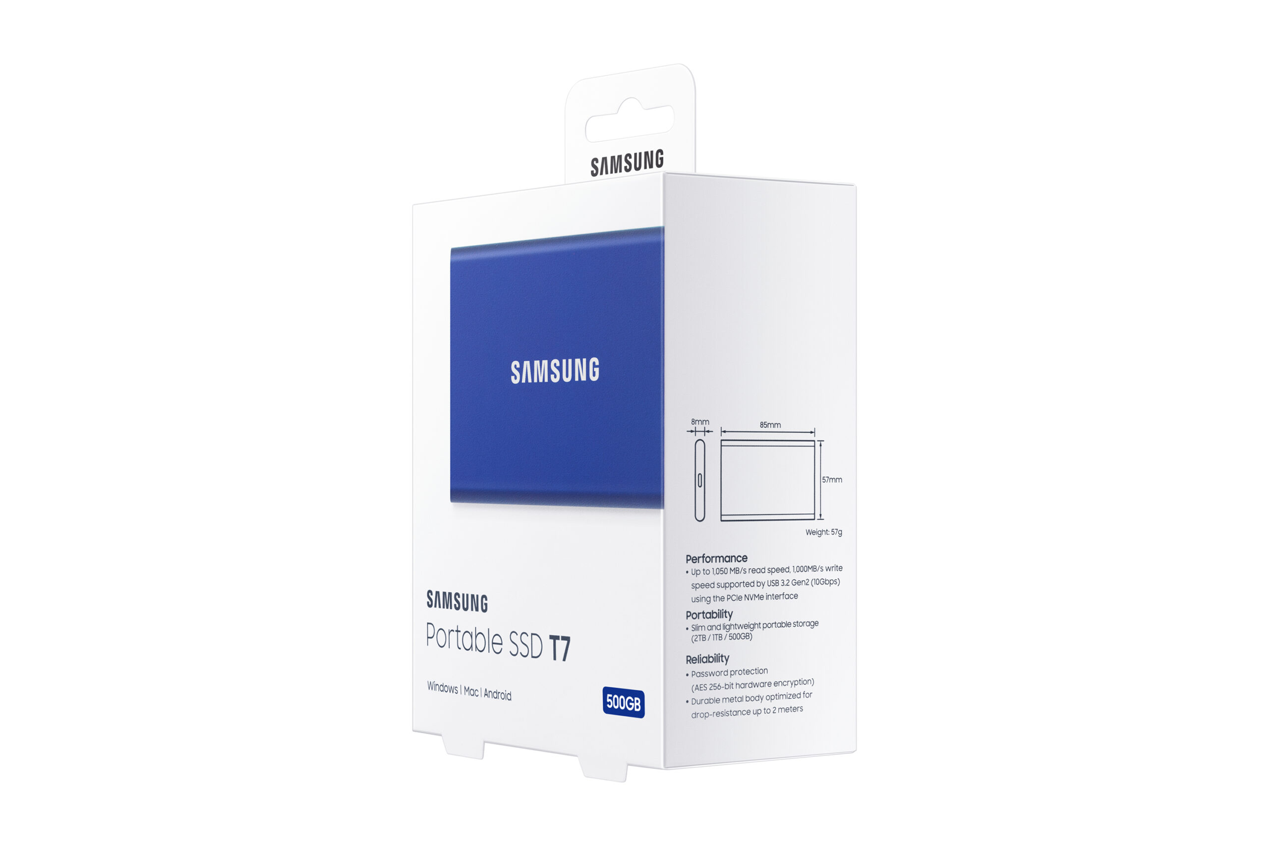 Samsung Portable SSD T7 500 GB Blauw - Afbeelding 11