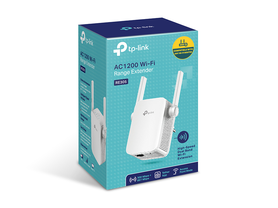 TP-Link RE305 netwerkextender Netwerkrepeater Wit 10, 100 Mbit/s - Afbeelding 3