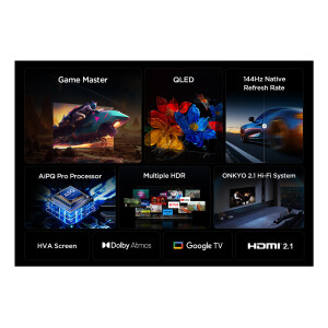 TCL 75P8K 75" | Ultra HD 4K QLED Smart TV (2025) | Google TV + Wifi | Dolby Vision & HDR10 | Quantum Dot Technologie | 120Hz