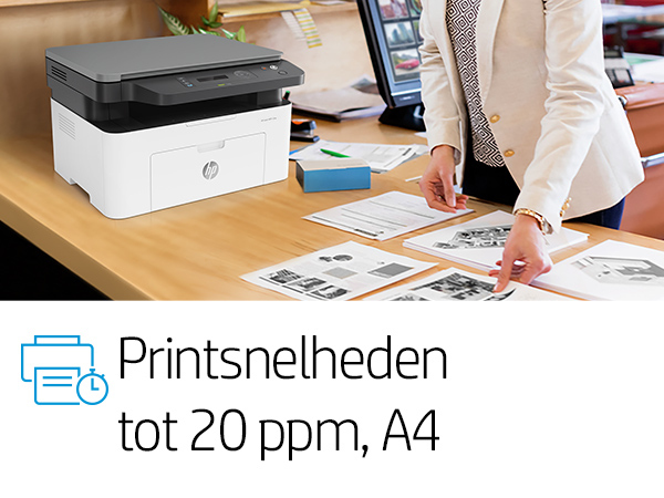 HP Laser MFP 135w, Zwart-wit, Printer voor Kleine en middelgrote ondernemingen, Printen, kopiëren, scannen - Afbeelding 11