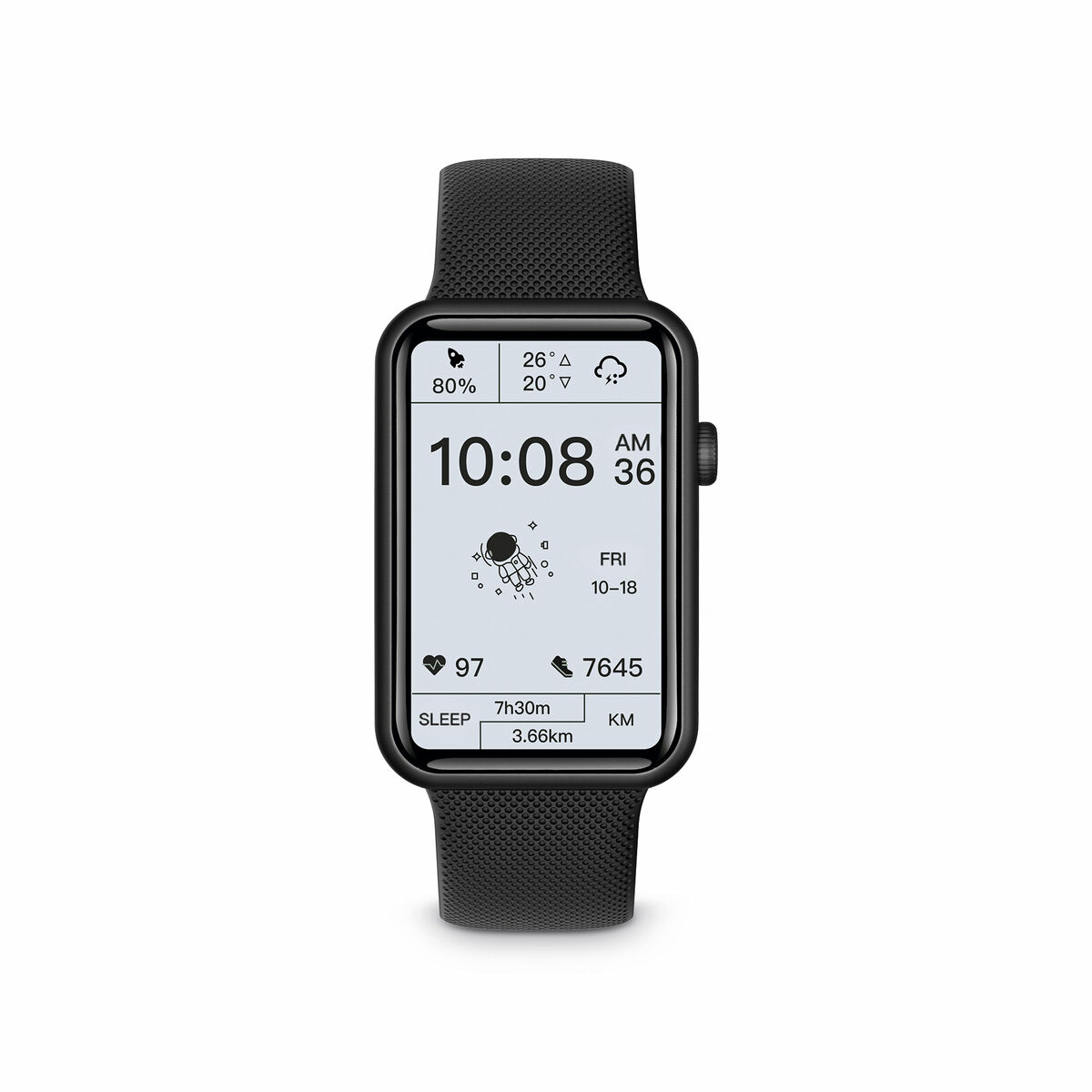 Smartwatch KSIX Tube 1,57" Zwart - Afbeelding 2