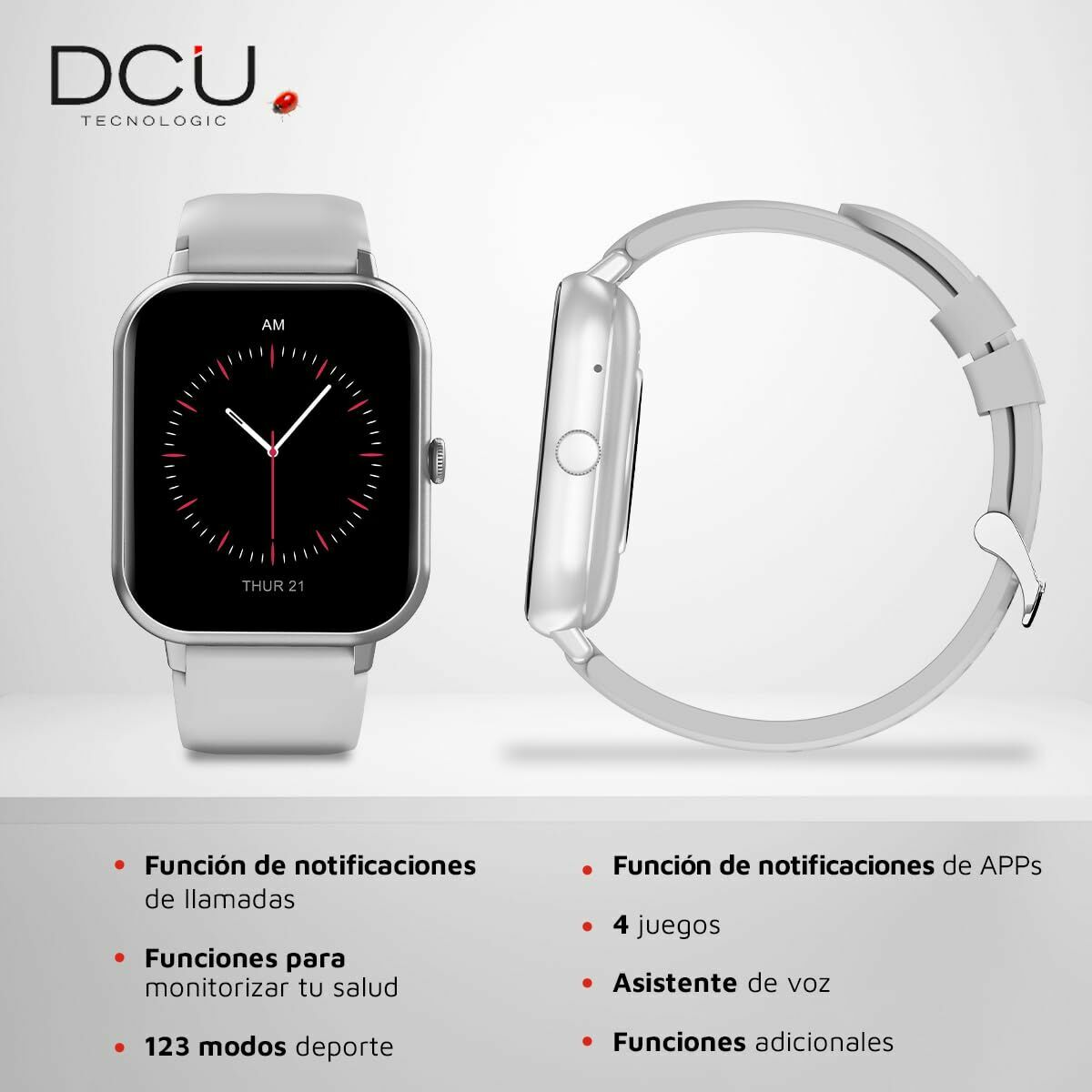 Smartwatch DCU CURVED GLASS PRO 1,83" Grijs - Afbeelding 4