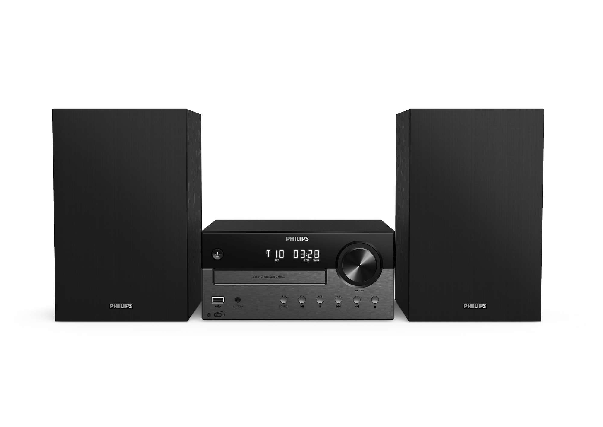 Philips TAM4505/12 home audio systeem Home audio-microsysteem 60 W Zwart, Grijs