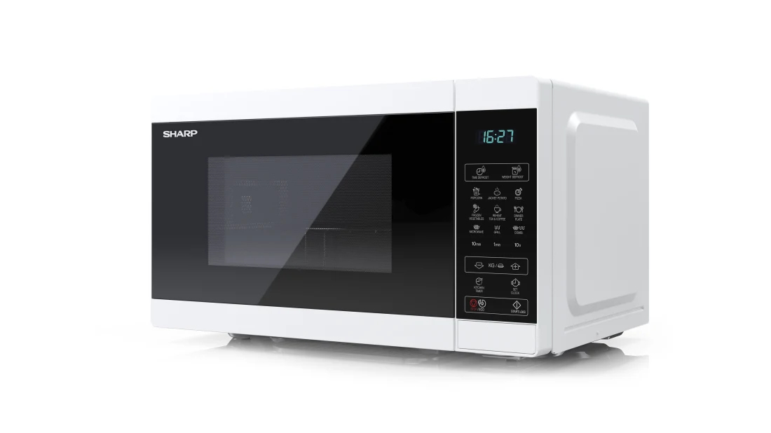 Sharp YC-MG02E-W magnetron Aanrecht 20 l 800 W Blauw, Wit - Afbeelding 4