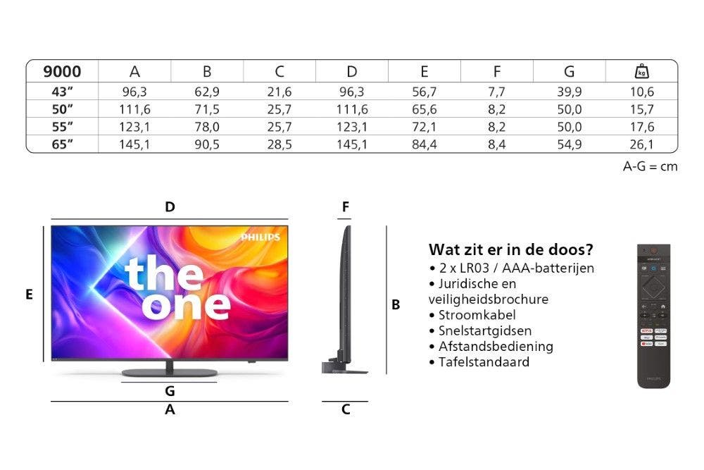 Philips Ambilight 75" 75PUS9000 QLED 4K Smart XXL TV 75" (2025) - Afbeelding 5
