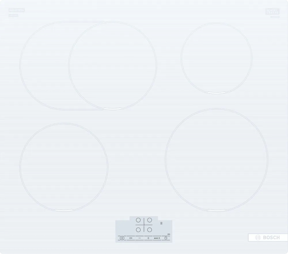Bosch Serie 6 PIF612BB1E kookplaat Wit Ingebouwd 60 cm Inductiekookplaat zones 4 zone(s)