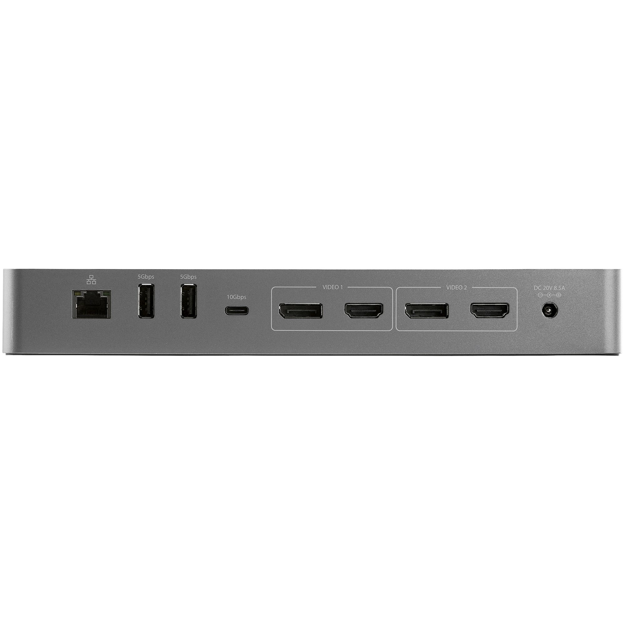 StarTech.com Thunderbolt 3 Dock met USB-C Host Compatibiliteit - Dual 4K 60Hz DisplayPort 1.4 en Dual HDMI 2.0 - Single 8K - TB3/USB-C Laptop Docking Station - 96W PD, 5xUSB - 10Gbps - Afbeelding 4