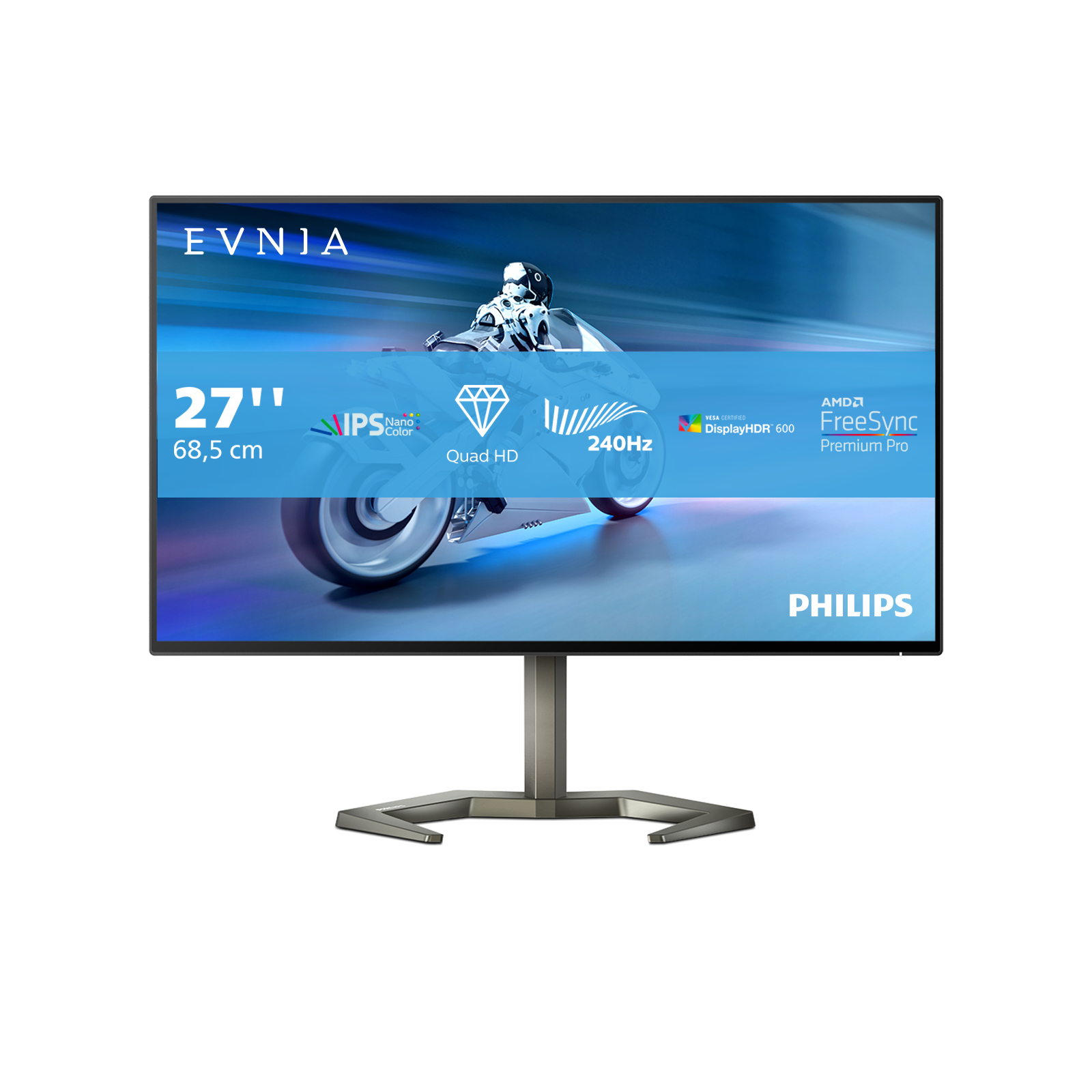 Philips Momentum 27M1F5500P/00 LED display 68,6 cm (27") 2560 x 1440 Pixels Quad HD Zwart