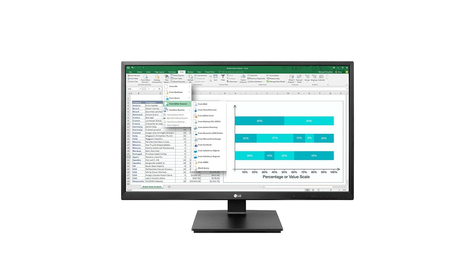 LG 24BK55YT computer monitor 60,5 cm (23.8") 1920 x 1080 Pixels Full HD LCD Zwart