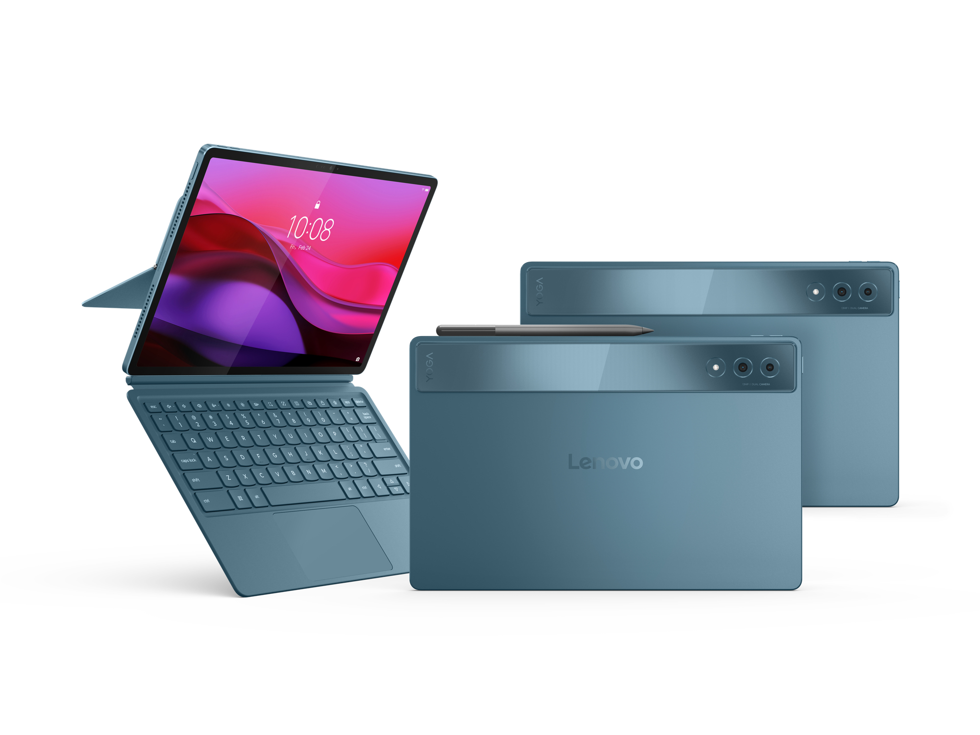 Lenovo Yoga Tab Plus Qualcomm Snapdragon 256 GB 32.3 cm (12.7") 16 GB Wi-Fi 7 (802.11be) Android 14 Teal - Afbeelding 11