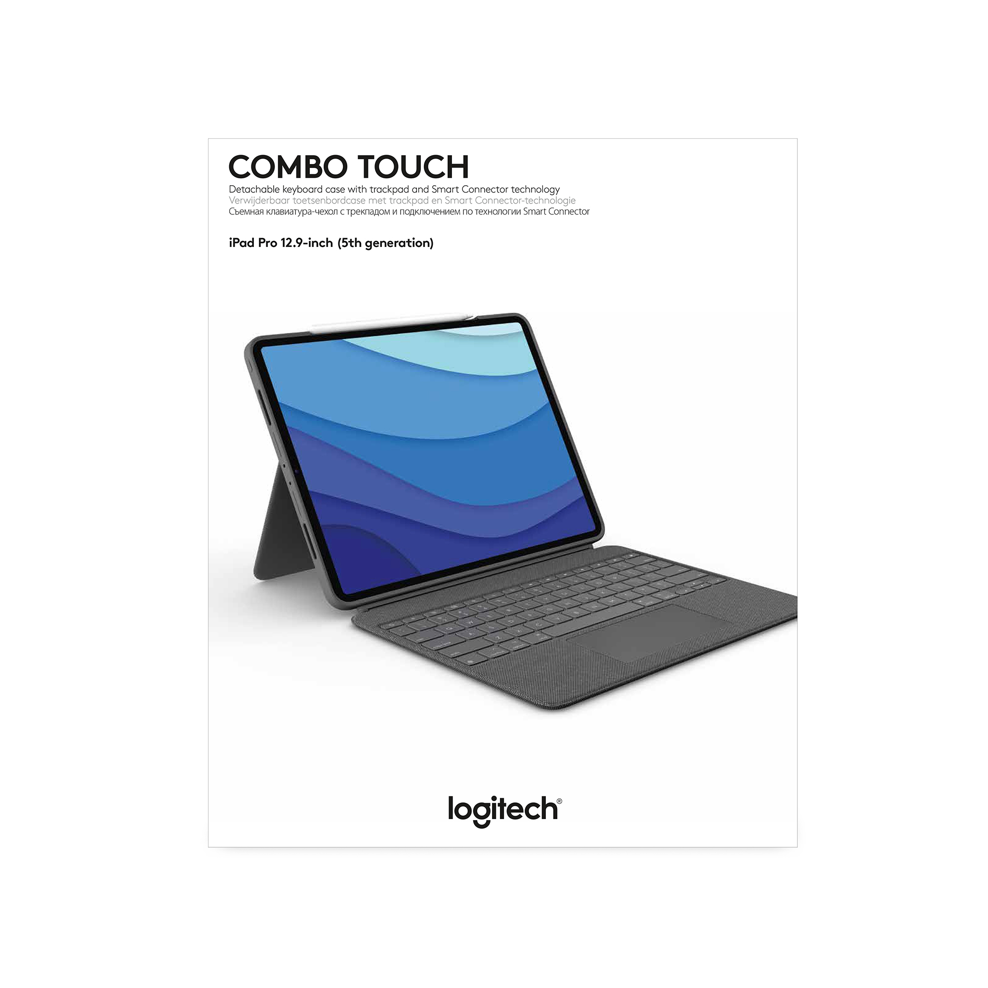 Logitech Combo Touch QWERTZ Duits Smart Connector Grijs - Afbeelding 11
