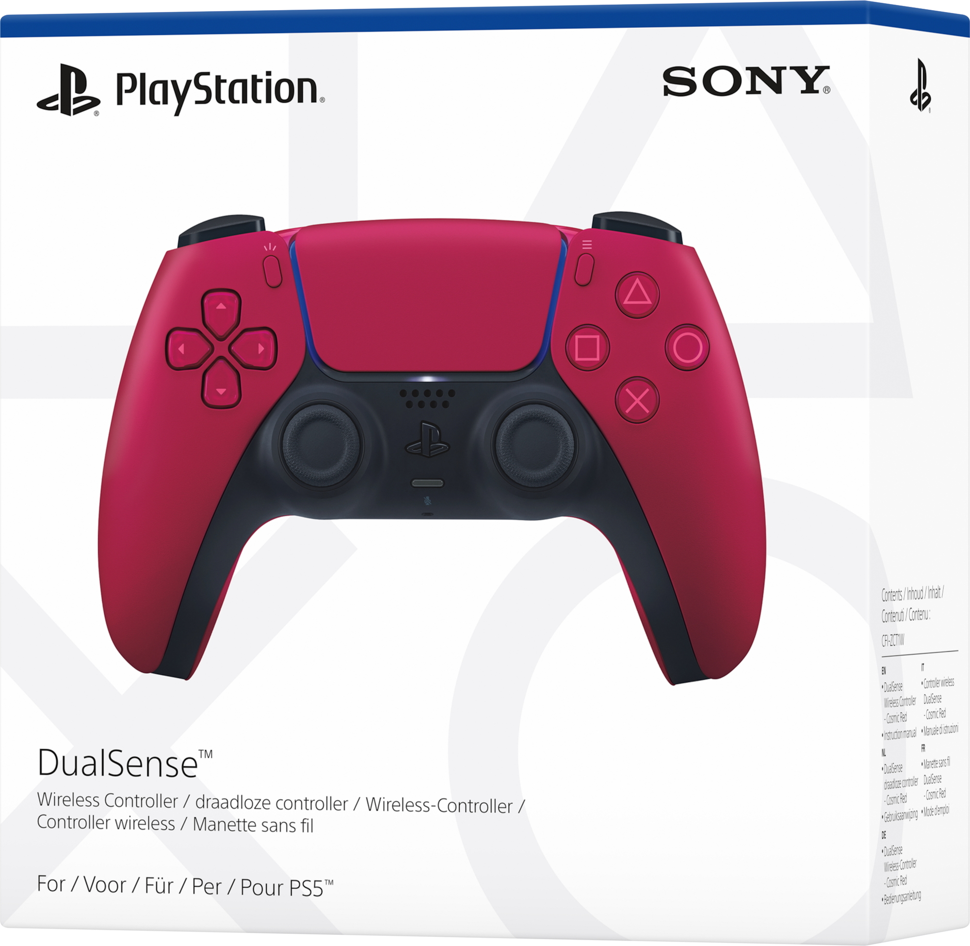 Sony DualSense V2 Rood Bluetooth/USB Gamepad Analoog/digitaal Android, MAC, PC, PlayStation 5, iOS - Afbeelding 5