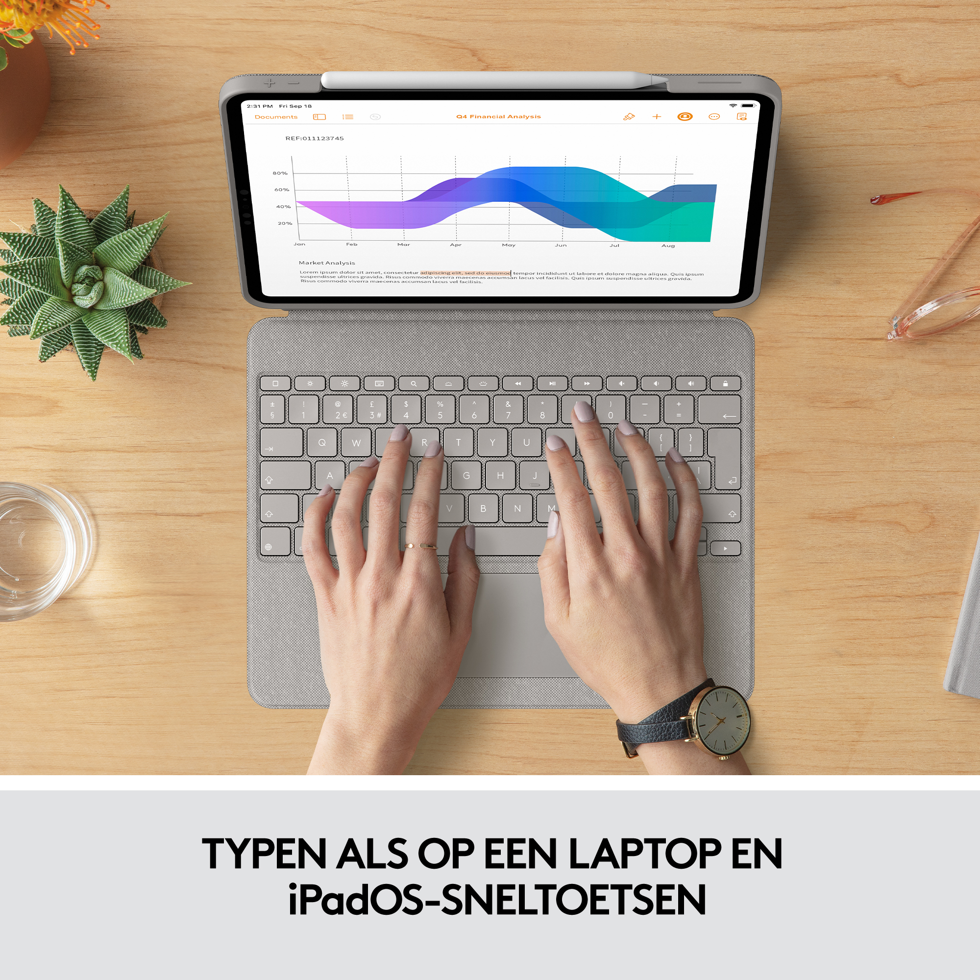 Logitech Combo Touch for iPad Pro 12.9-inch (5th generation) - Afbeelding 8