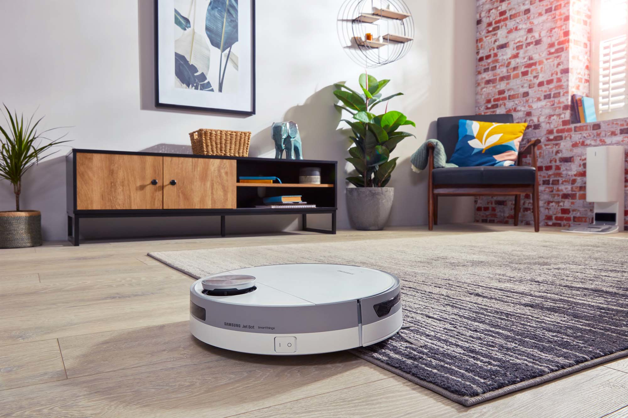 Samsung VR30T85513W JetBot+ robotstofzuiger 0,3 l Zakloos Wit