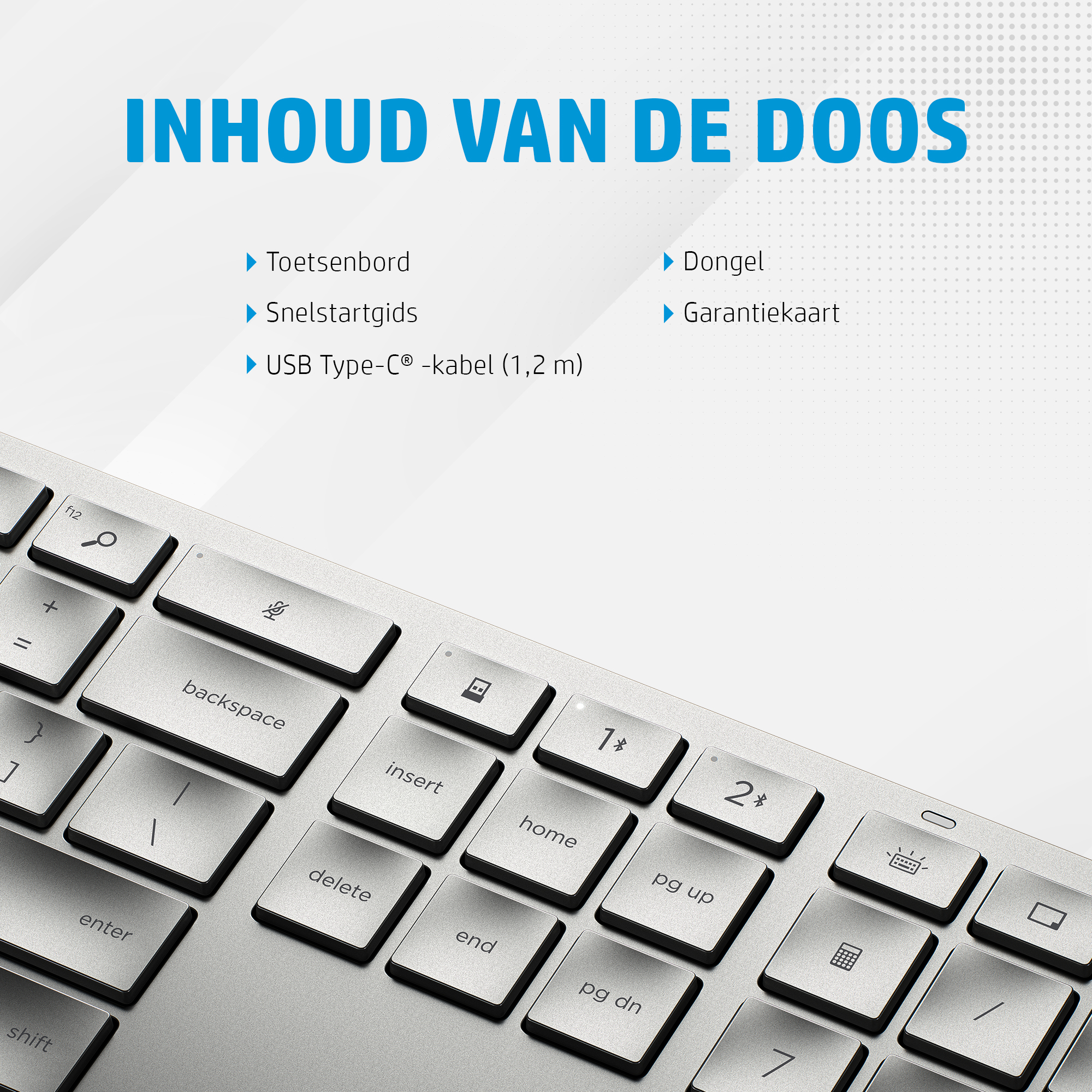 HP 970 programmeerbaar draadloos toetsenbord - Afbeelding 3