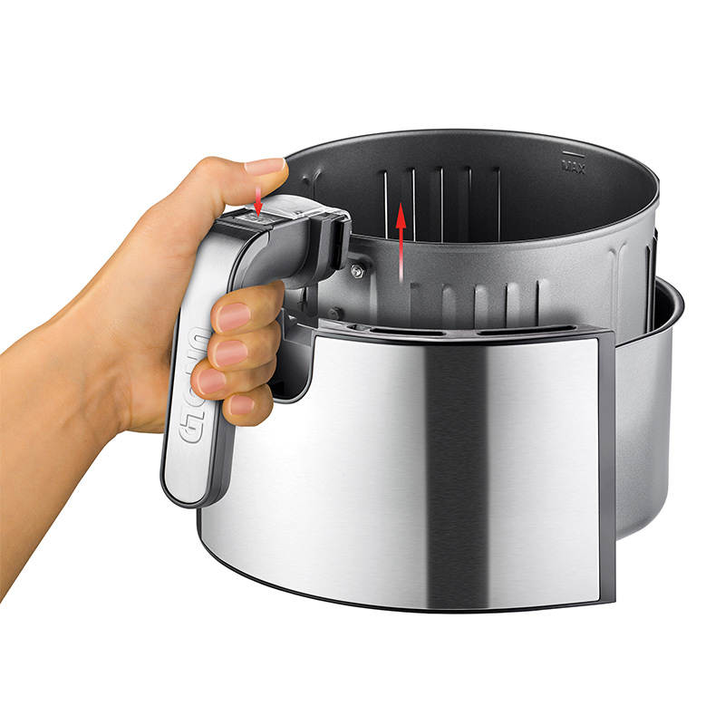 Unold 58655 friteuse Dubbel 5 l 1400 W Heteluchtfriteuse Zwart, Roestvrijstaal - Afbeelding 7