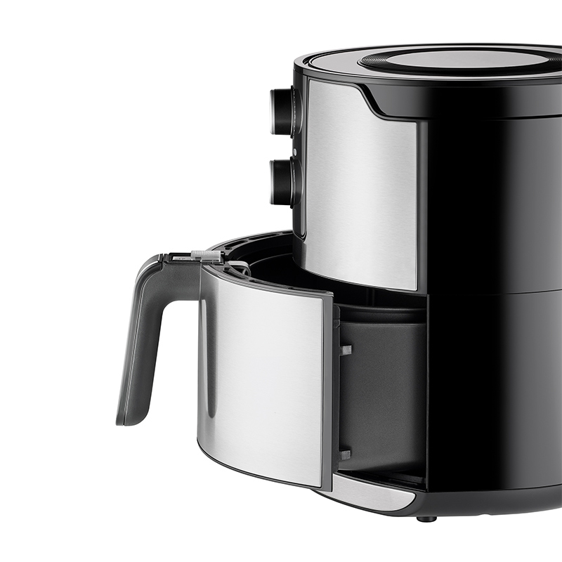 Unold 58655 friteuse Dubbel 5 l 1400 W Heteluchtfriteuse Zwart, Roestvrijstaal - Afbeelding 5