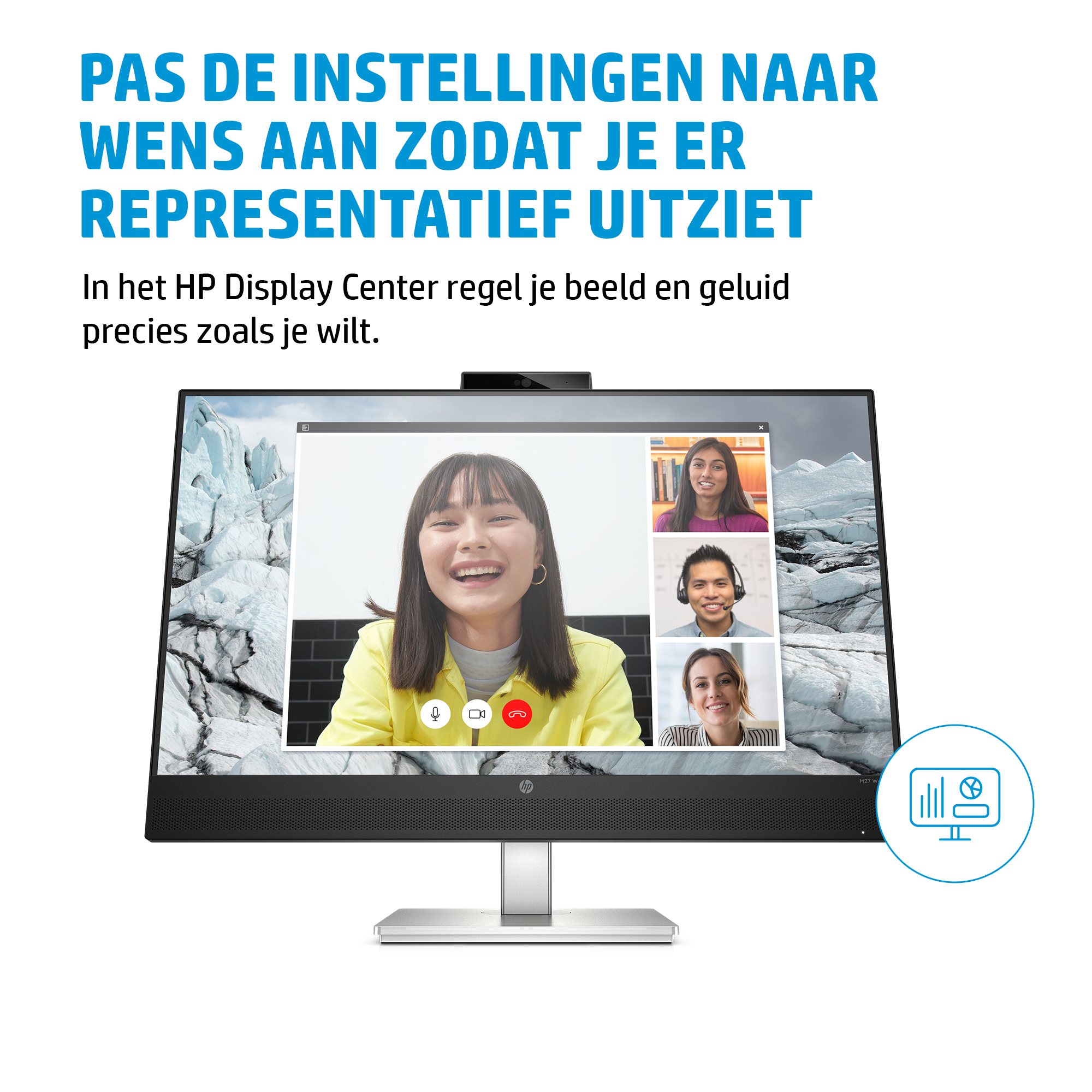 HP E-Series E27m G4 computer monitor 68,6 cm (27") 2560 x 1440 Pixels Quad HD Zwart - Afbeelding 2