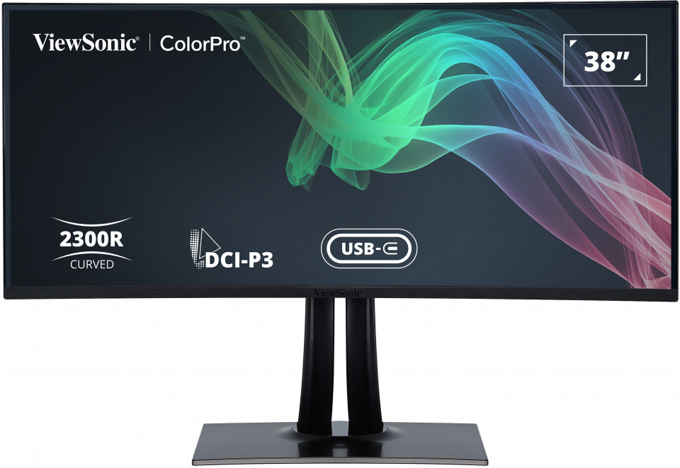 Viewsonic VP3881A computer monitor 96,5 cm (38") 3840 x 1600 Pixels Quad HD+ LED Zwart