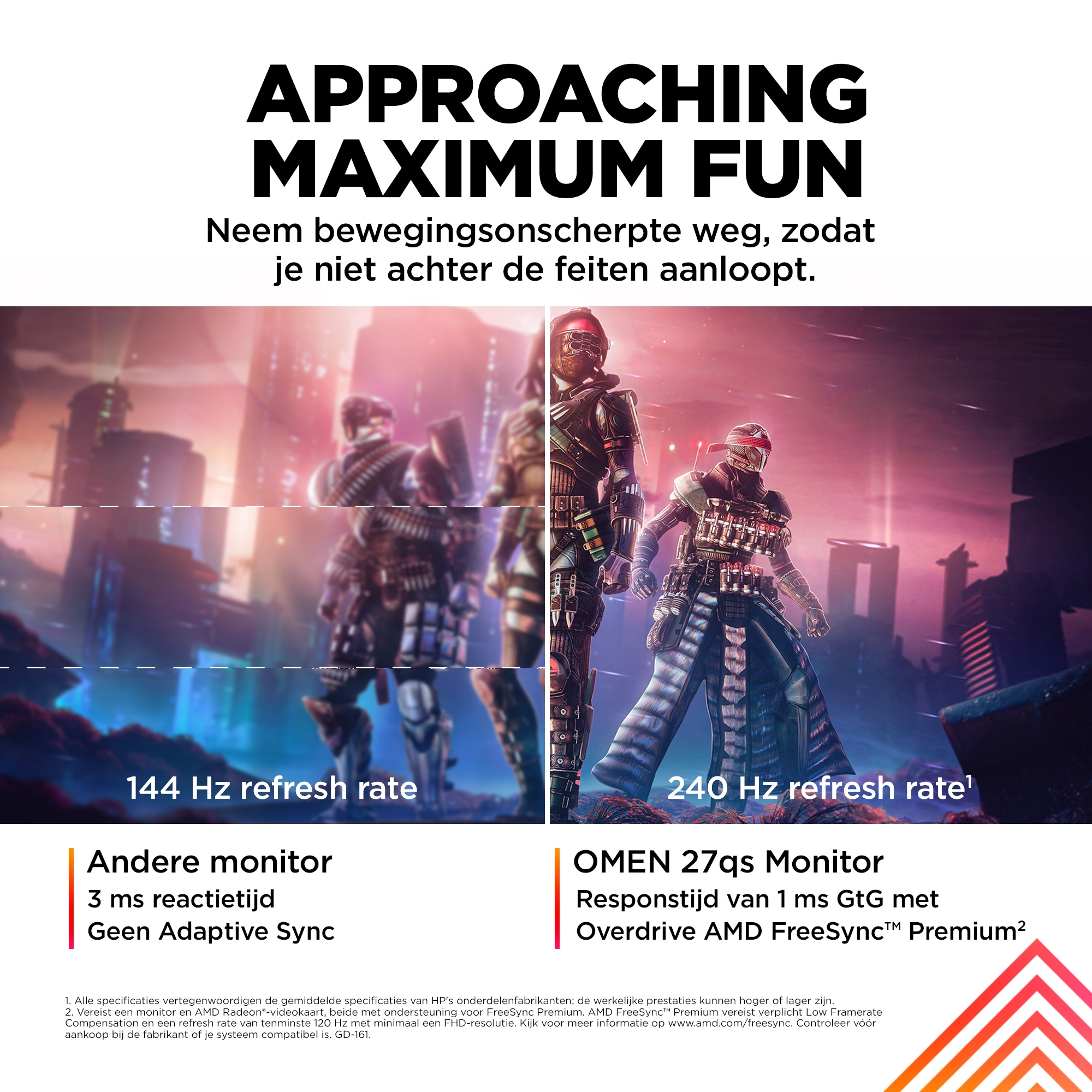 HP OMEN by HP OMEN by 27 inch QHD 240Hz Gaming Monitor - OMEN 27qs - Afbeelding 2