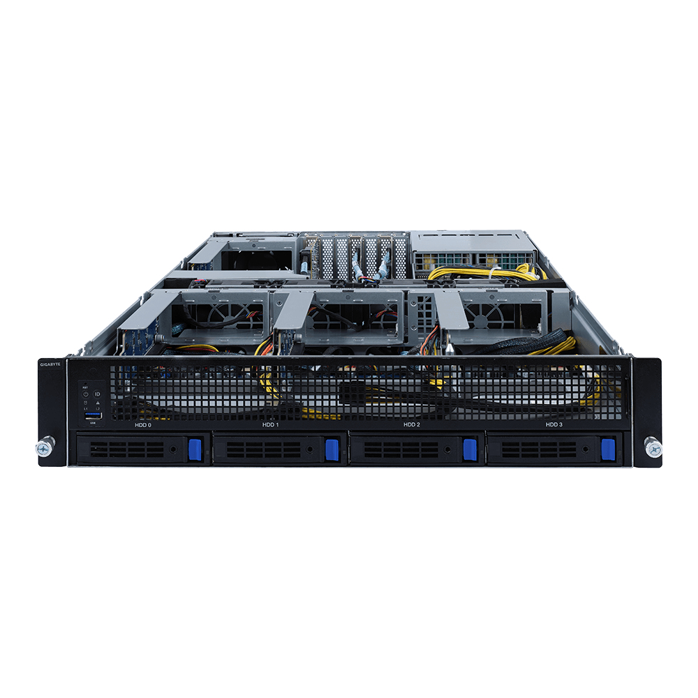 GIGABYTE G242-P31 LGA 4926 Rack (2U) Zwart, Grijs - Afbeelding 2