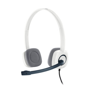 Logitech H150 Headset Bedraad Hoofdband Kantoor/callcenter Wit