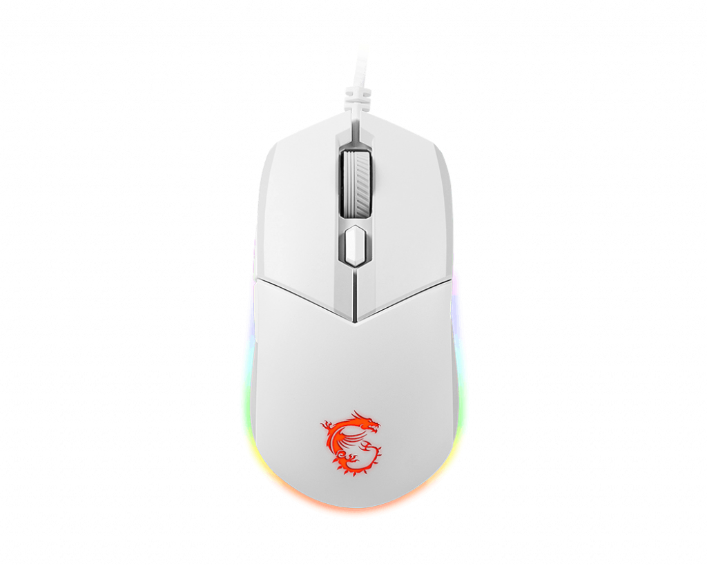 MSI CLUTCH GM11 WHITE muis Gamen Ambidextrous USB Type-A Optisch 5000 DPI