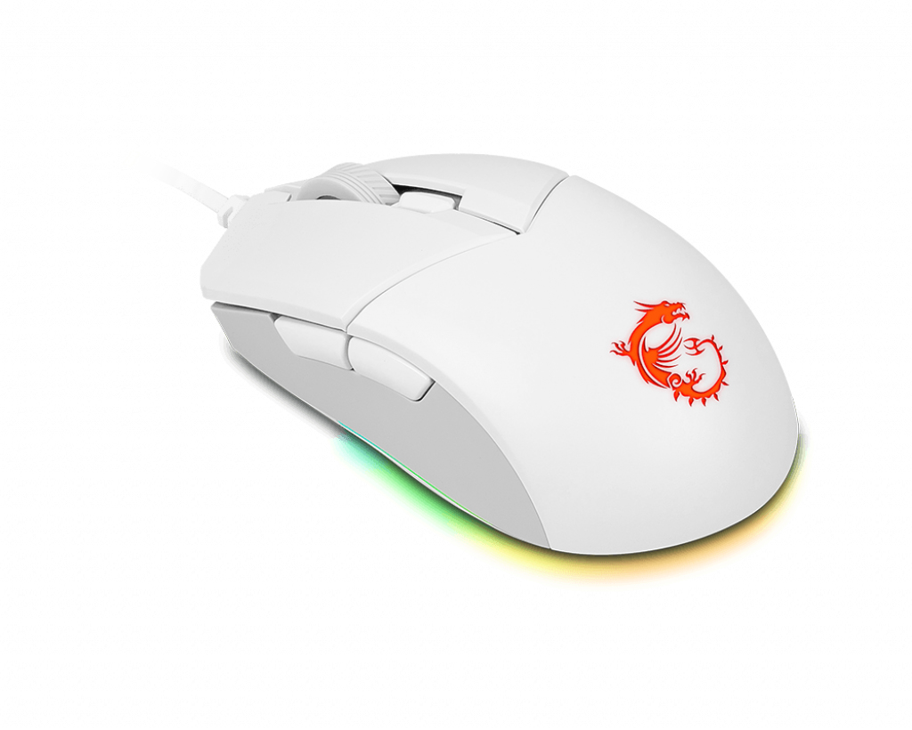 MSI CLUTCH GM11 WHITE muis Gamen Ambidextrous USB Type-A Optisch 5000 DPI - Afbeelding 4