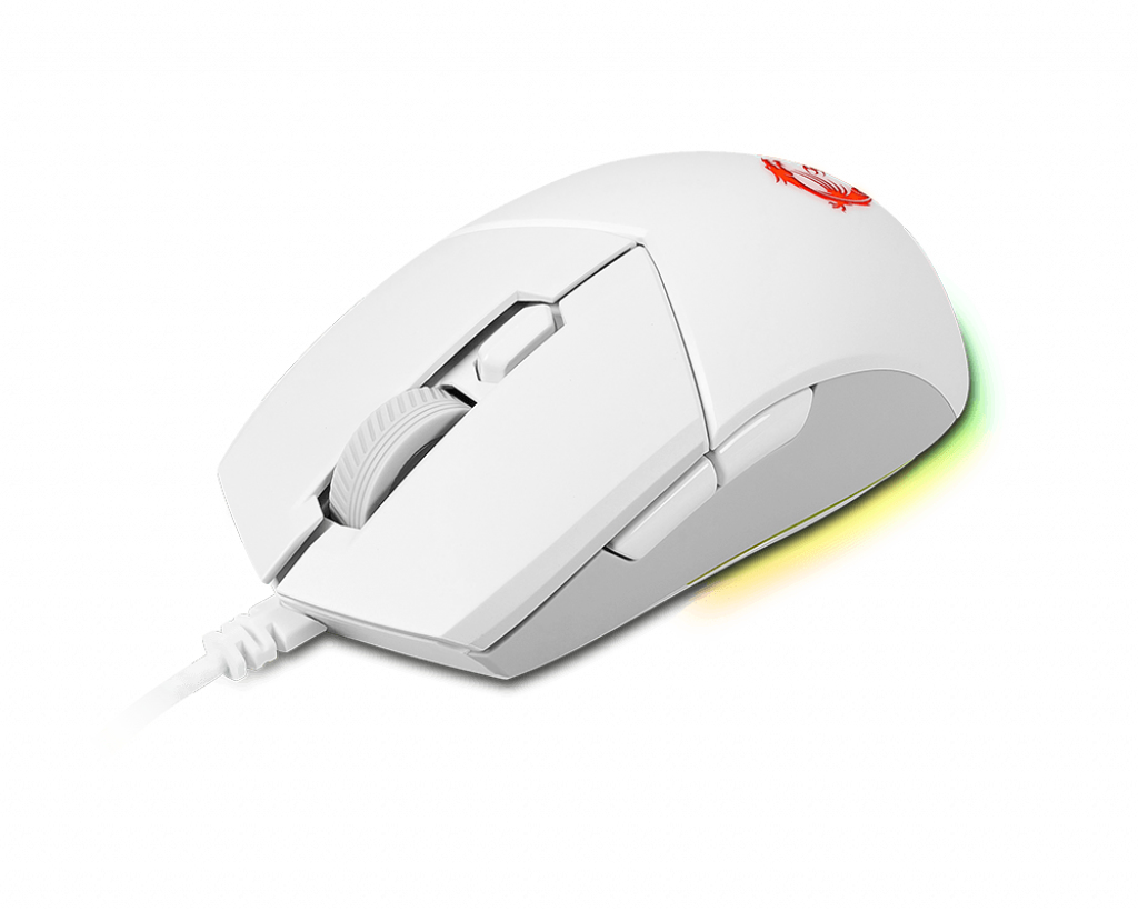 MSI CLUTCH GM11 WHITE muis Gamen Ambidextrous USB Type-A Optisch 5000 DPI - Afbeelding 3