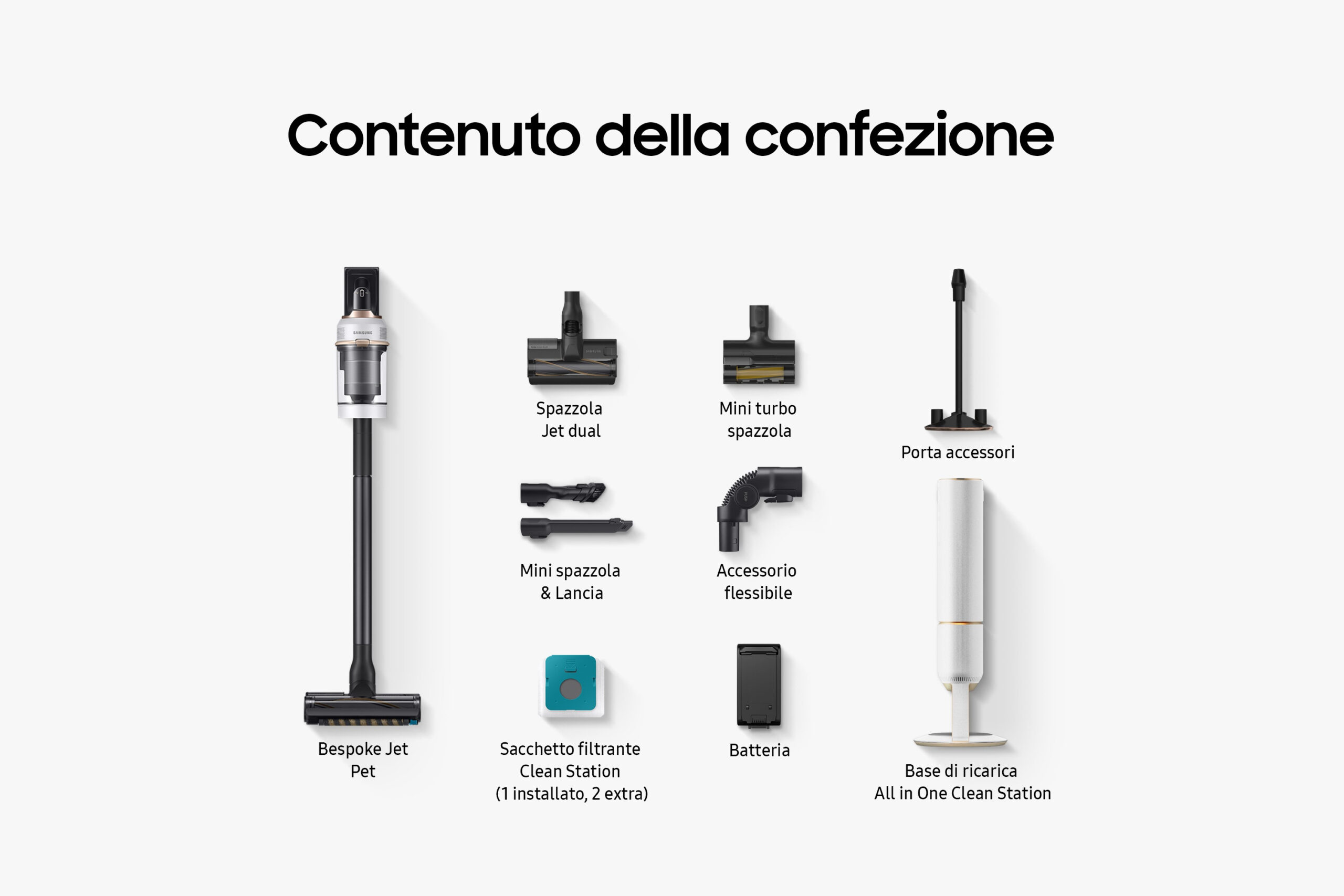 Samsung BESPOKE Jet Cycloon stofzuiger VS20B95823W Misty White - Afbeelding 58