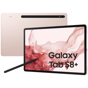 Samsung Galaxy Tab S8+ 5G SM-X806B Qualcomm Snapdragon LTE 128 GB 31,5 cm (12.4") 8 GB Wi-Fi 6 (802.11ax) Android 12 Roze goud