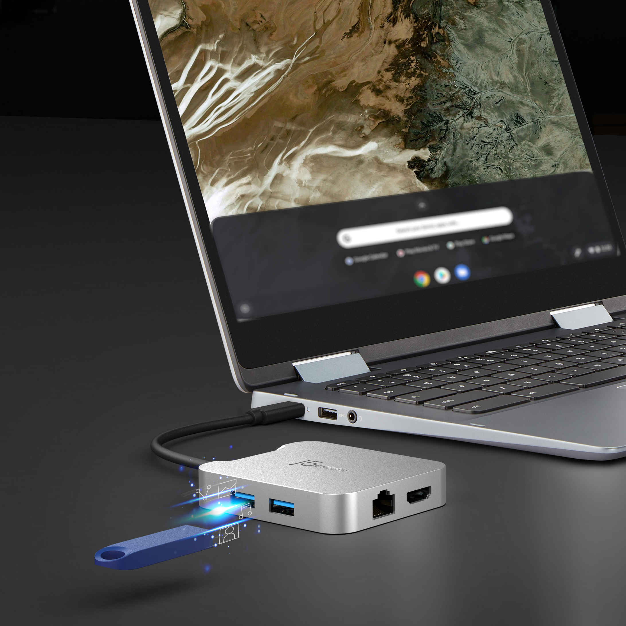 j5create JCD391-N 4K60 Elite USB-C® PD Multi-Port Adapter - Afbeelding 13