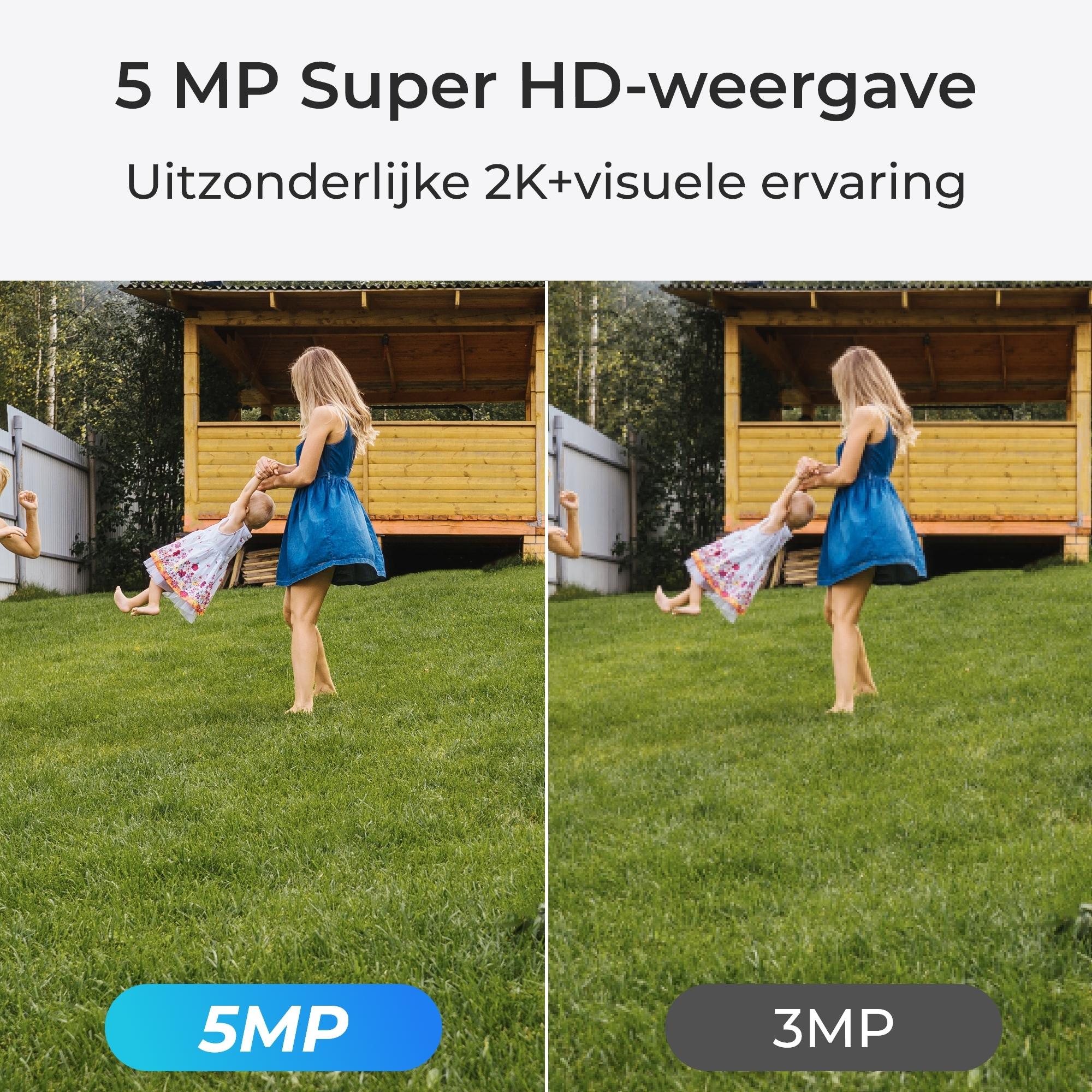 Reolink Argus Series Argus-serie B430 - 5MP wifi-buitencamera, pan- en kantelfunctie, detectie van personen/voertuigen/dieren, nachtzicht in kleur - Afbeelding 2