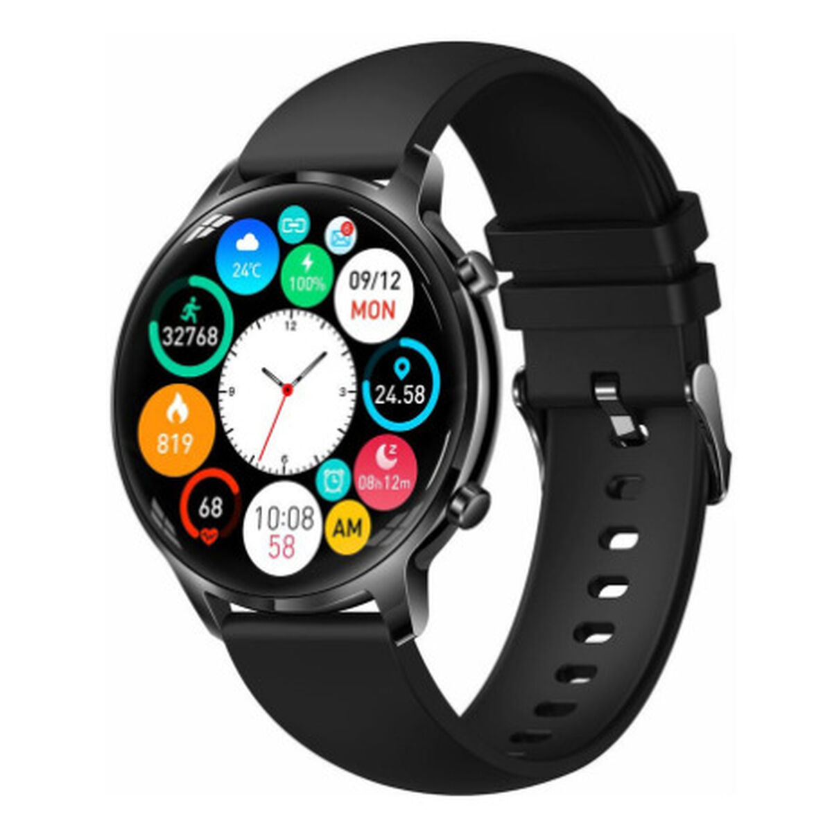 Smartwatch Manta SWU301BK Zwart 1,32"