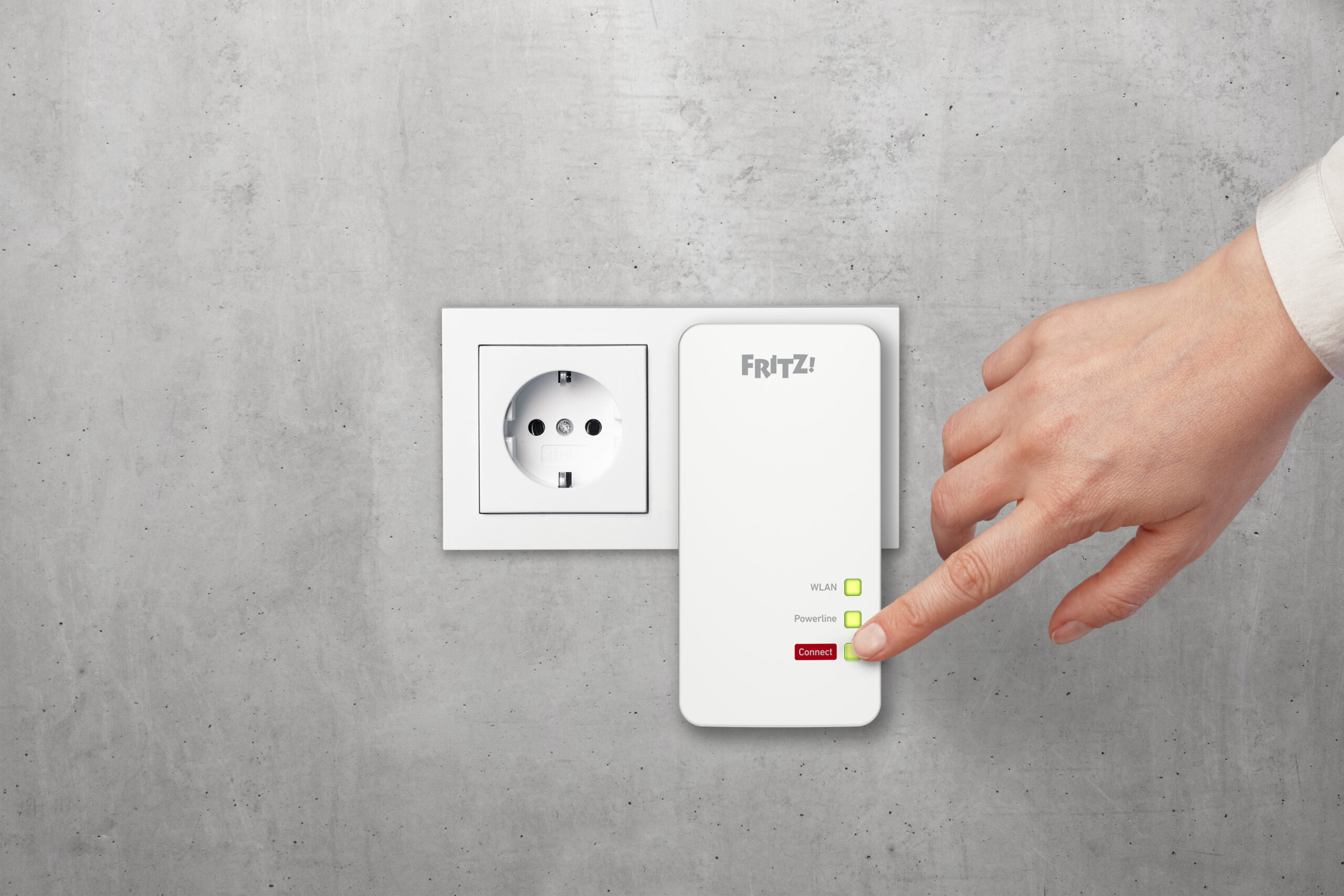 FRITZ!Powerline 1260 1200 Mbit/s Ethernet LAN Wifi Wit 1 stuk(s) - Afbeelding 4