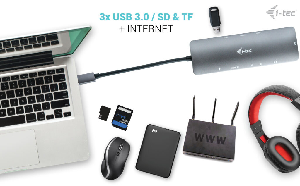 i-tec Metal USB-C Nano dockingstation 4K HDMI LAN + Stroomvoorziening 100 W - Afbeelding 12