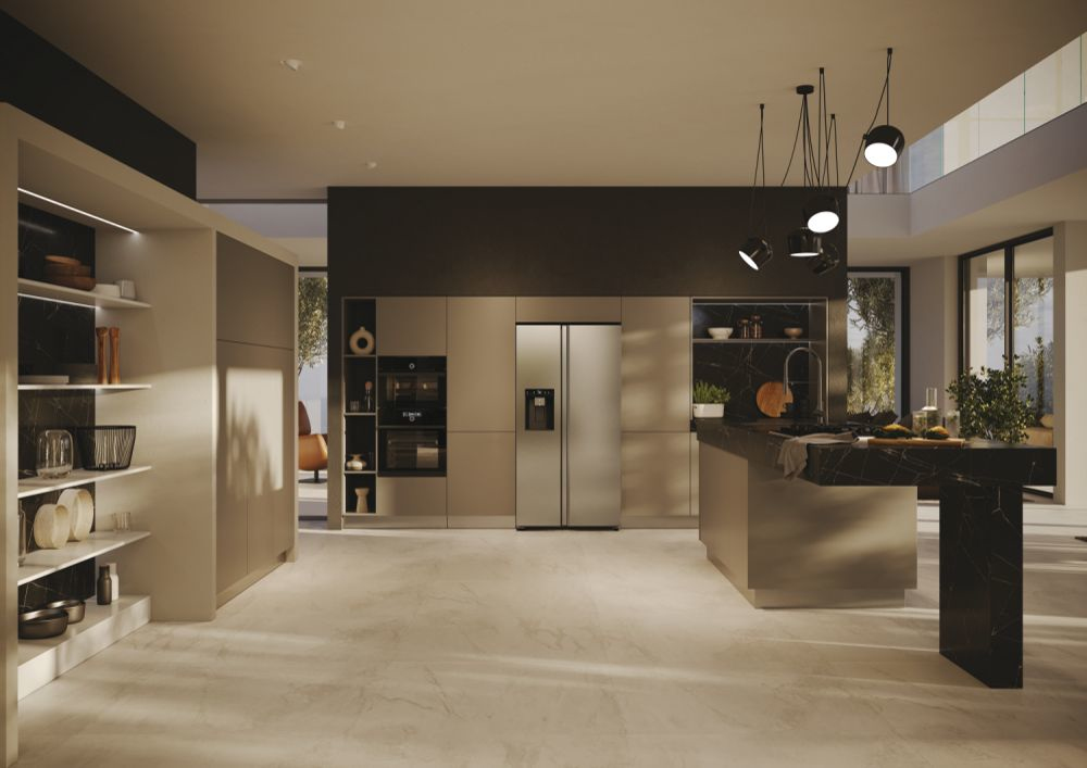 Haier SBS 90 Serie 5 HSW59F18EIMM amerikaanse koelkast Vrijstaand 601 l E Platina, Roestvrijstaal - Afbeelding 22