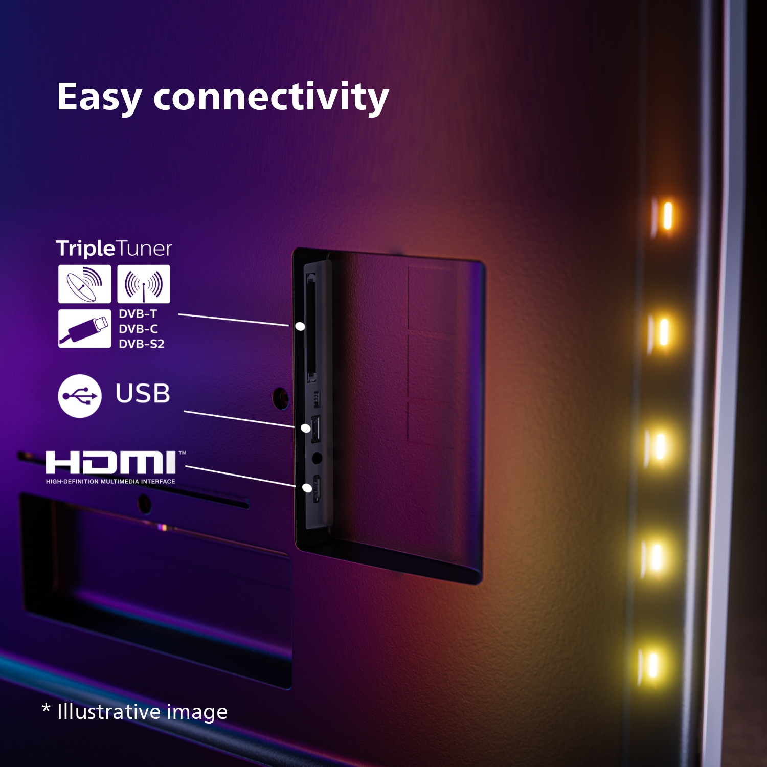 Philips 4K Smart LED Ambilight XXL TV 75PUS8919 (2024) 144HZ 75″ - Afbeelding 8