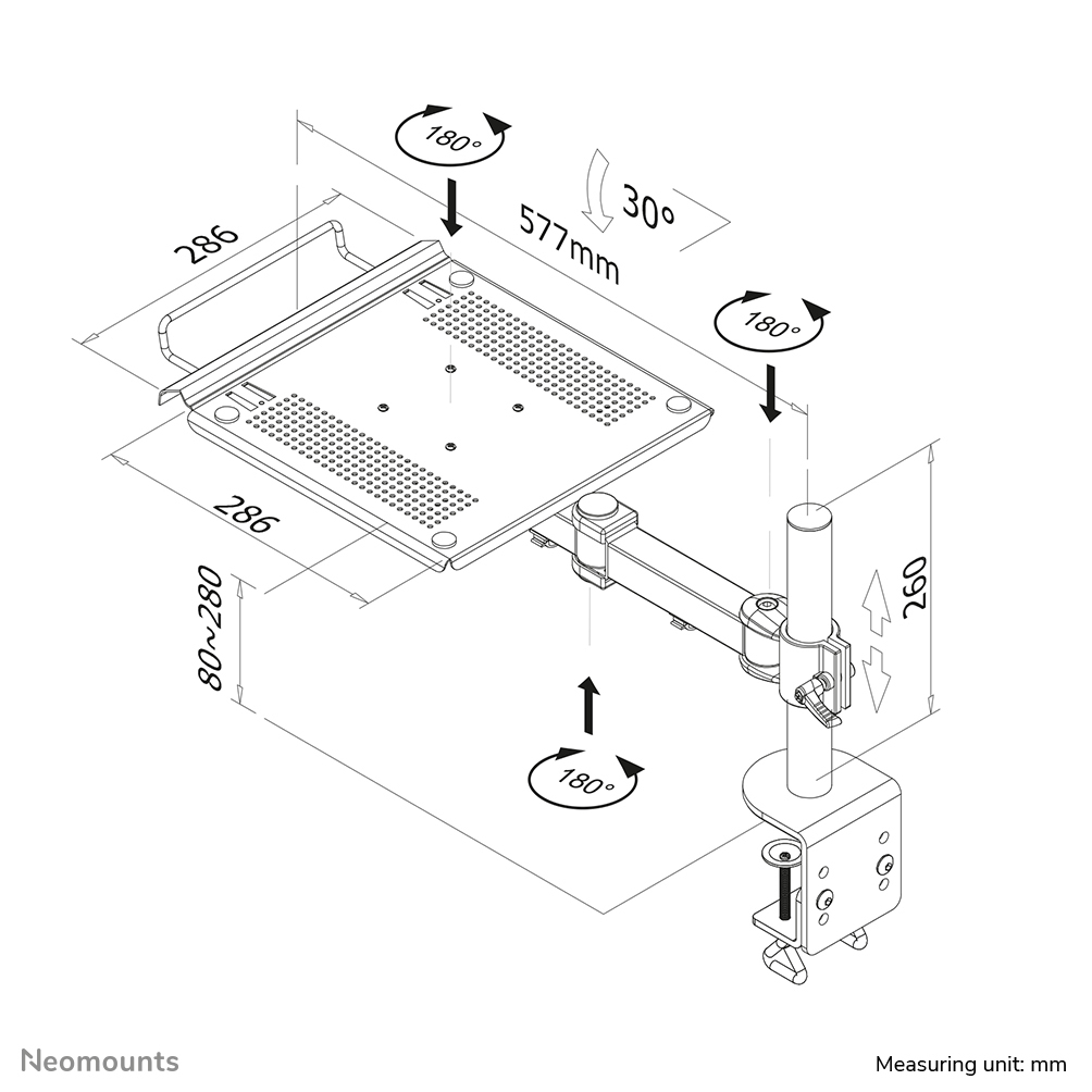 Neomounts laptop bureausteun - Afbeelding 11