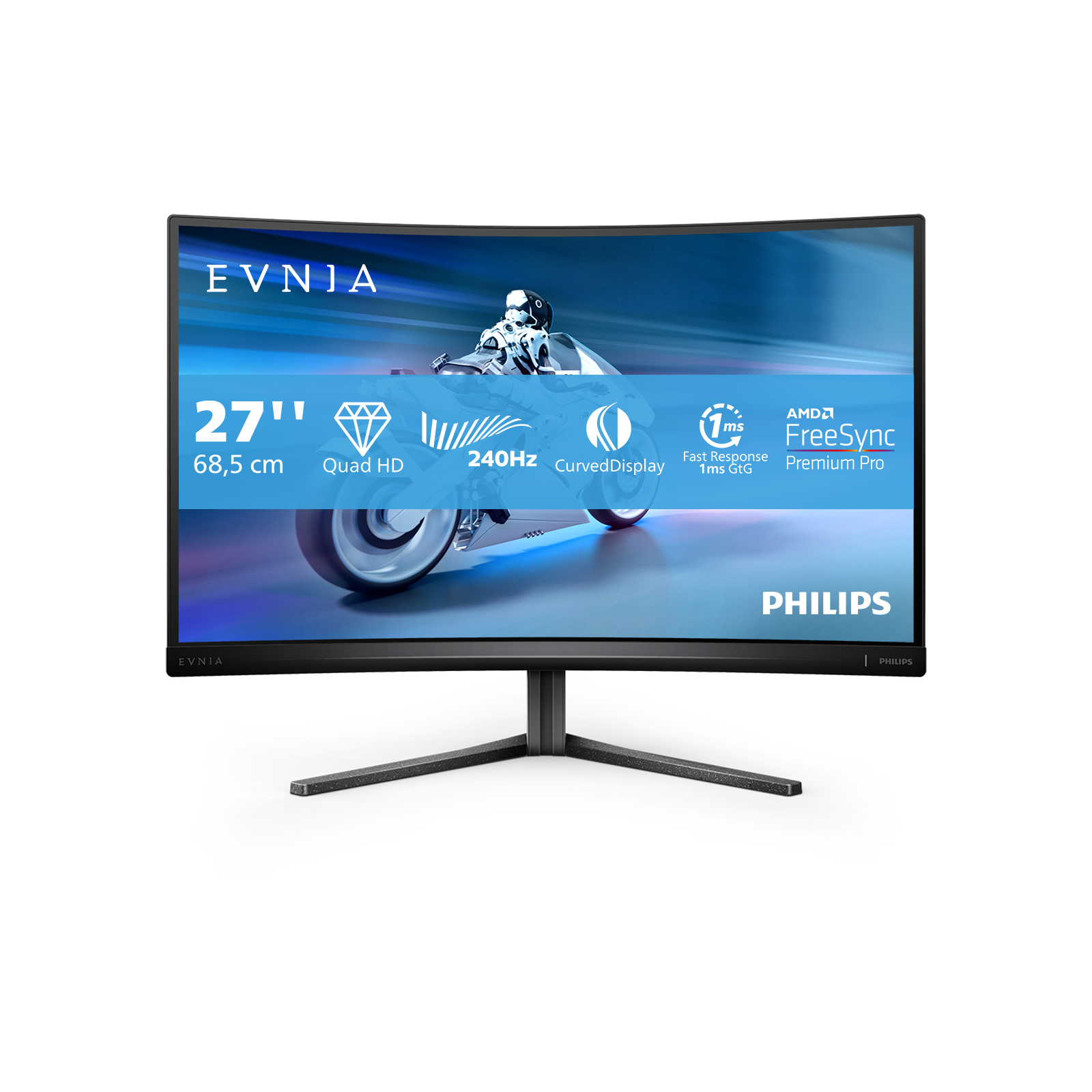 Philips 27M2C5500W/00 LED display 68,6 cm (27") 2560 x 1440 Pixels Quad HD LCD Zwart - Afbeelding 3