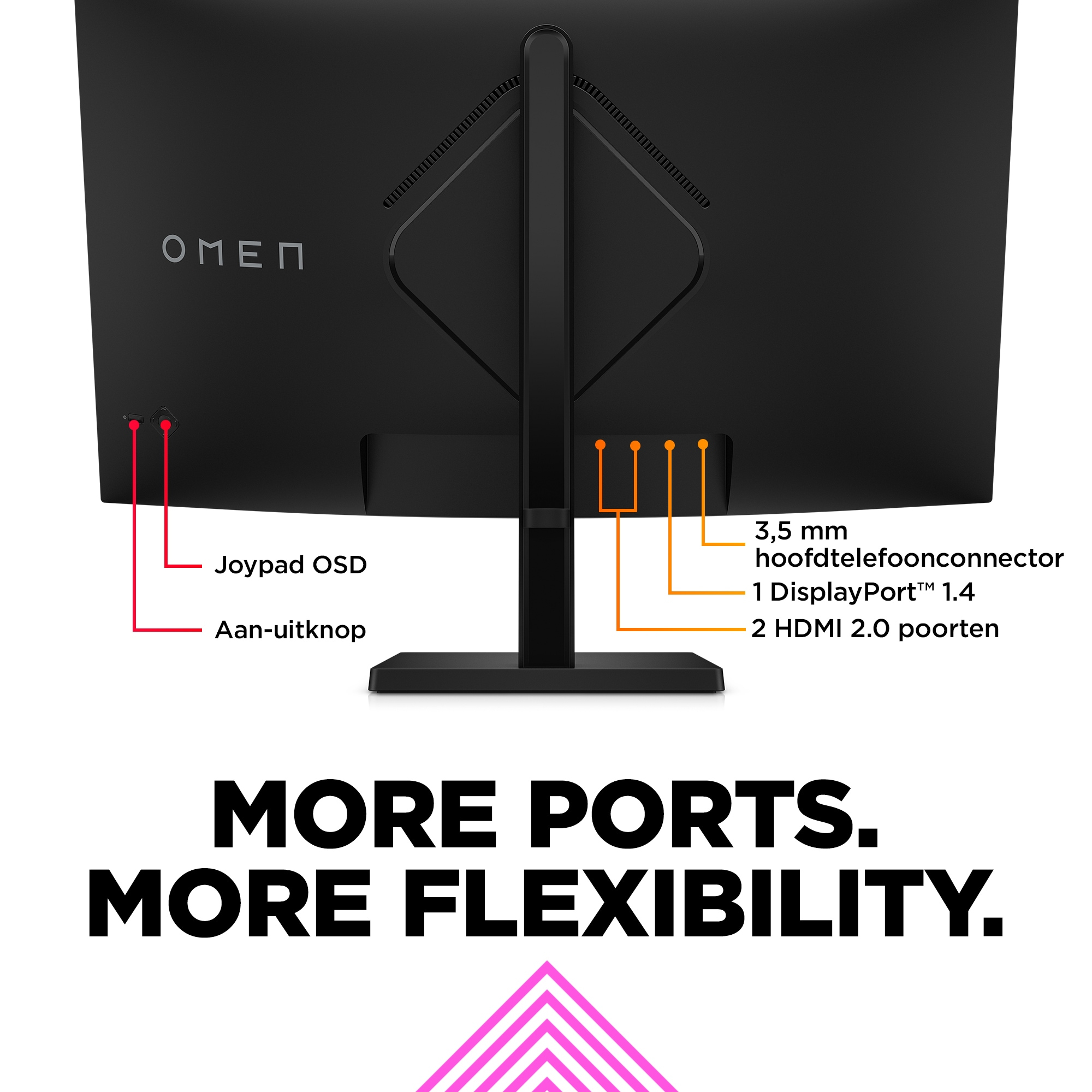 OMEN by HP 31,5 inch QHD 165 Hz Curved gaming monitor - OMEN 32c - Afbeelding 2