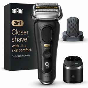 Braun Series 9 Pro+ 9590cc Wet & Dry Scheerapparaat met scheerblad Trimmer Zwart