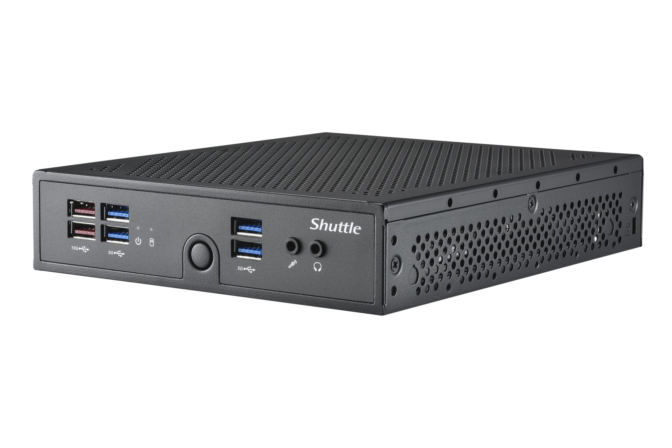 Shuttle XPC slim Barebone DS50U, Intel Celeron 7305, 2x LAN (1x 2.5Gbit ,1x 1Gbit), 1xCOM,1xHDMI,1xDP, 1x VGA, ventilatorloos , 24/7 permanent gebruik - Afbeelding 6