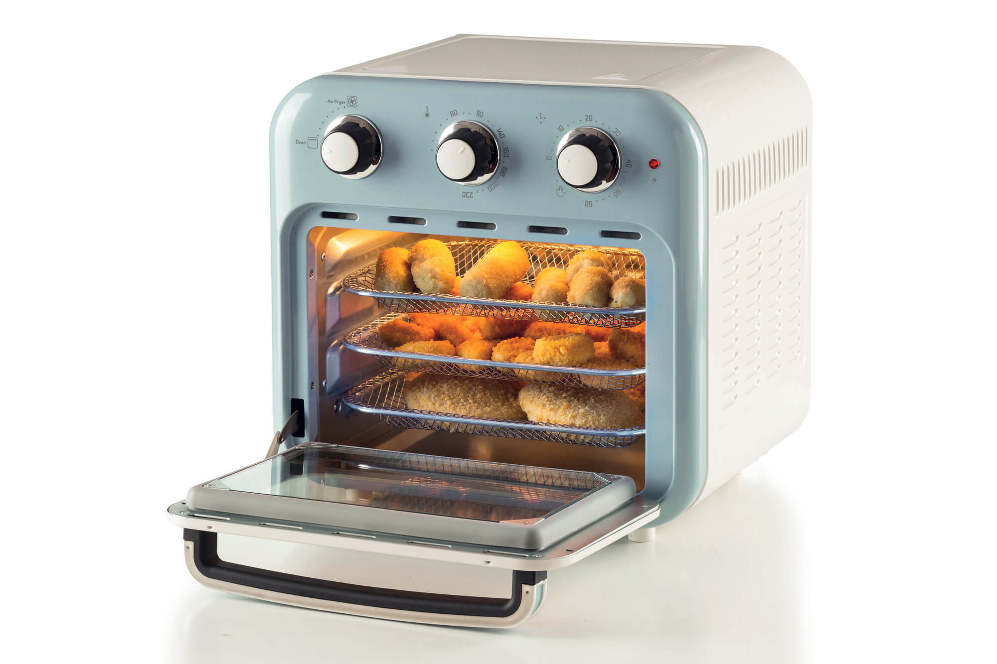 Ariete 4632/05 Enkel 16 l Vrijstaand 1400 W Heteluchtfriteuse Blauw - Afbeelding 2