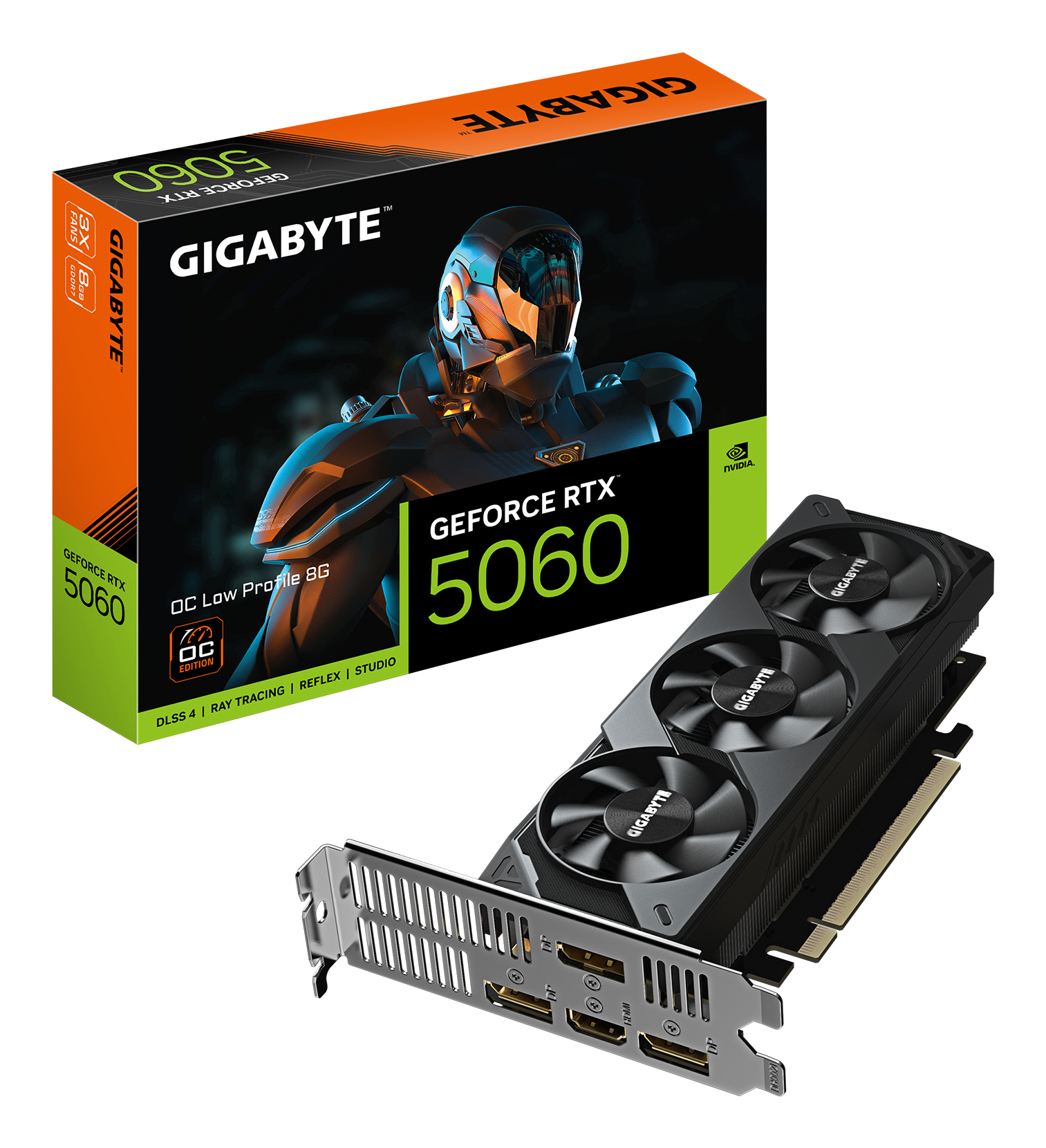 GIGABYTE GeForce RTX 5060 OC Low Profile 8G NVIDIA 8 GB GDDR7 - Afbeelding 2
