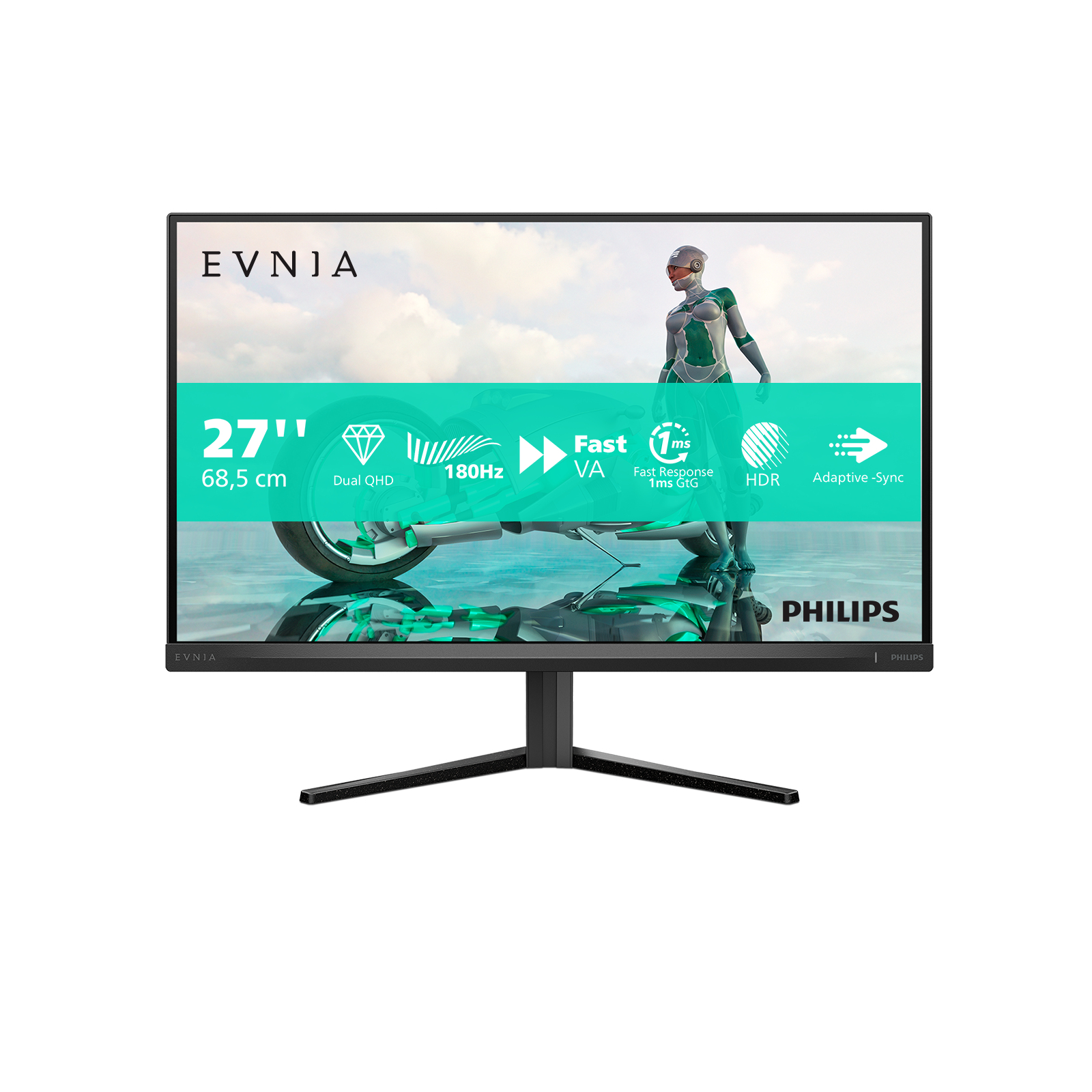 Philips Evnia 27M2N3500NL/00 LED display 68,6 cm (27") 2560 x 1440 Pixels Quad HD LCD Grijs - Afbeelding 7