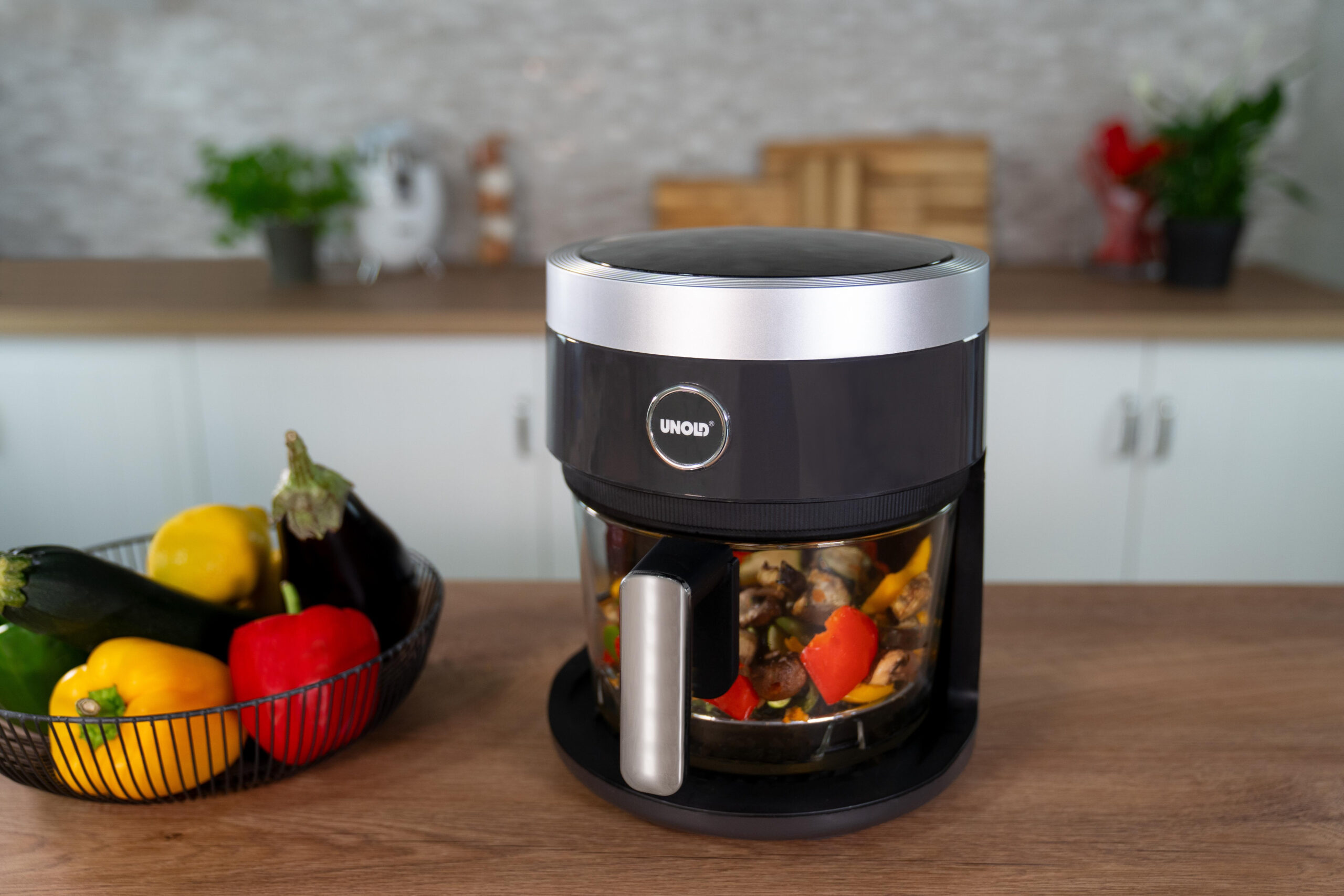 Unold 58695 friteuse Enkel 4,5 l Vrijstaand 1200 W Heteluchtfriteuse Zwart - Afbeelding 9