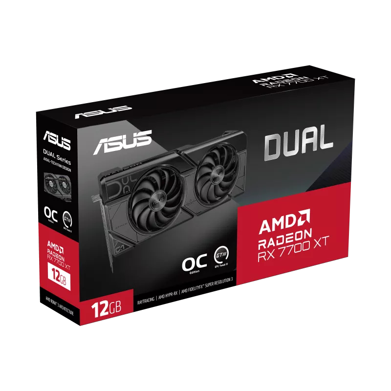 ASUS Dual -RX7700XT-O12G AMD Radeon RX 7700 XT 12 GB GDDR6 - Afbeelding 12